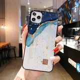 3D Luxury Gold and Blue Silicone iPhone Case - The Trendy Accessories Store