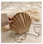 Shell Design Velvet Bag - The Trendy Accessories Store