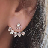 Sunshine Crystal Floral Drop Earrings