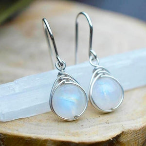Trendy Finest Earrings with Natural Stone