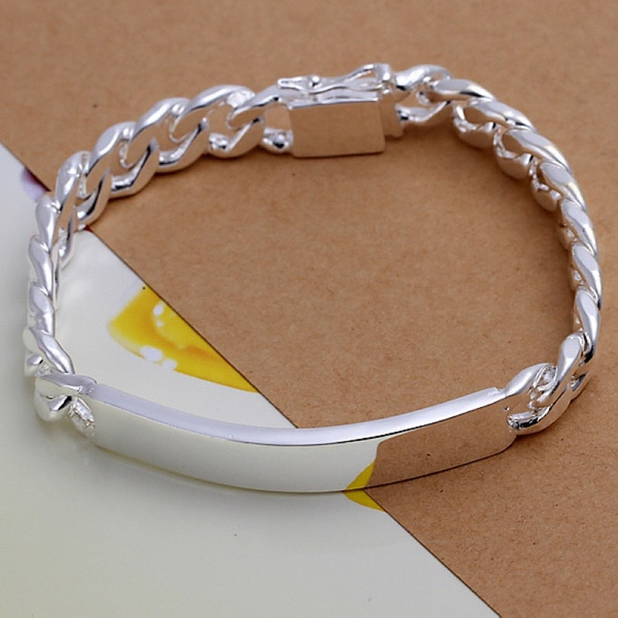Charm 925 Sterling silver Geometric Bracelet