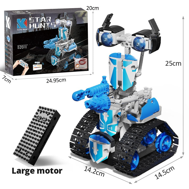 408PCS Electric RC Robot Building Blocks Toys With Remote