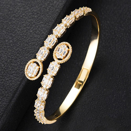 GODKI Trendy Luxury Stackable Bangle Cuff Crystal Bracelet - The Trendy Accessories Store