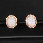 Luxury Inspired Crystal Round Stud Earrings - The Trendy Accessories Store