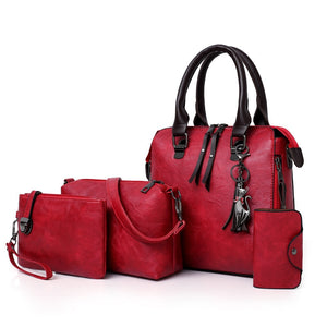 PU Leather High Quality Ladies Handbags Set