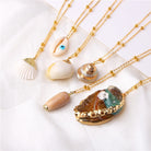 Classic Gold Plated Shell Necklaces and Pendants - The Trendy Accessories Store