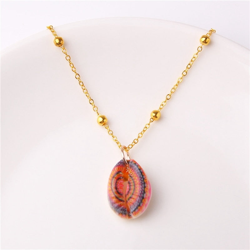 Classic Gold Plated Shell Necklaces and Pendants - The Trendy Accessories Store