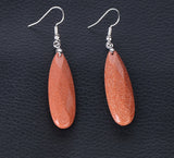 Natural Stone Dangle Long Earrings for Women
