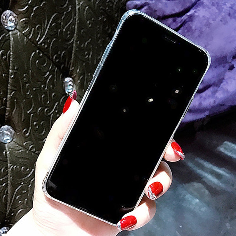 Sparkly Crystal Clear and Soft iphone Case - The Trendy Accessories Store