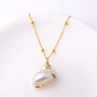 Classic Gold Plated Shell Necklaces and Pendants - The Trendy Accessories Store