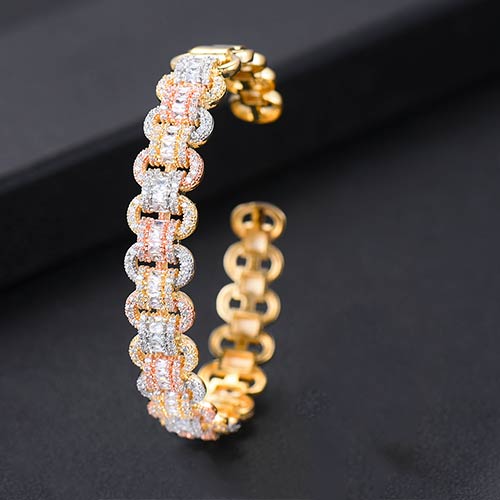 GODKI Trendy Luxury Stackable Bangle Cuff Crystal Bracelet - The Trendy Accessories Store