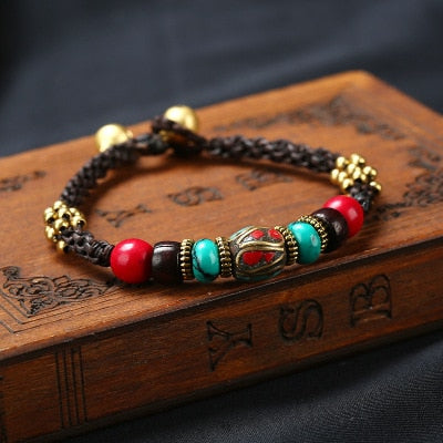 Handmade Vintage Braided Nepal Bracelet - The Trendy Accessories Store