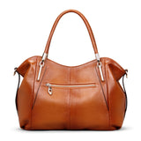 Cowhide Genuine Leather Shoulder Handbags