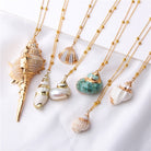 Classic Gold Plated Shell Necklaces and Pendants - The Trendy Accessories Store