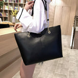 PU Leather Women Tote Large Handbags