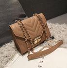 High Quality PU Leather Designer Handbag With Lock Chain - The Trendy Accessories Store