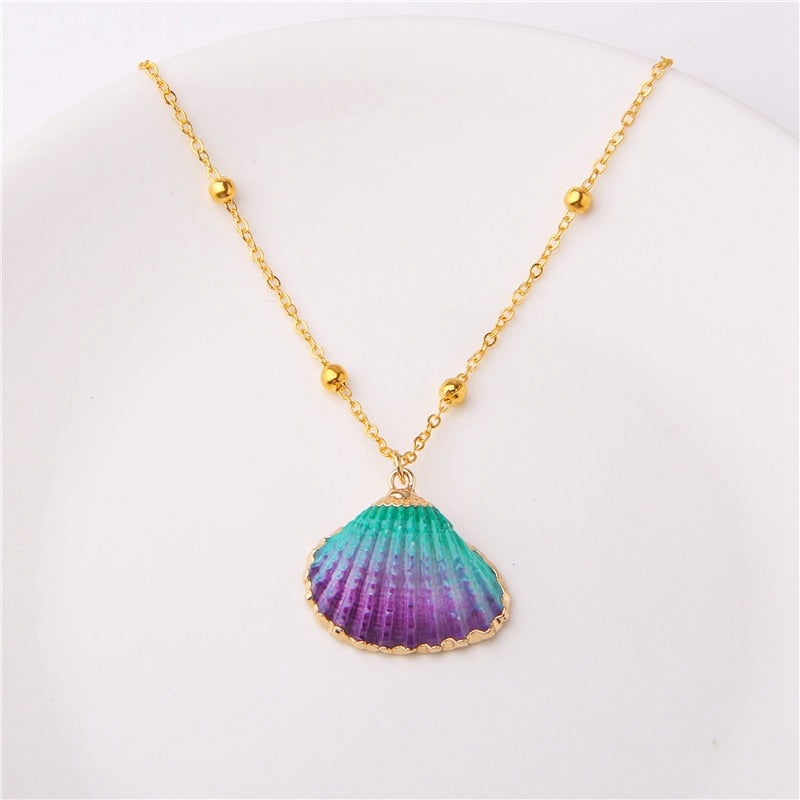 Classic Gold Plated Shell Necklaces and Pendants - The Trendy Accessories Store