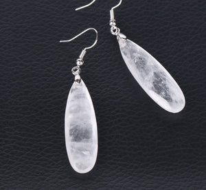 Natural Stone Dangle Long Earrings for Women