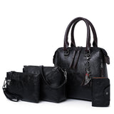 PU Leather High Quality Ladies Handbags Set