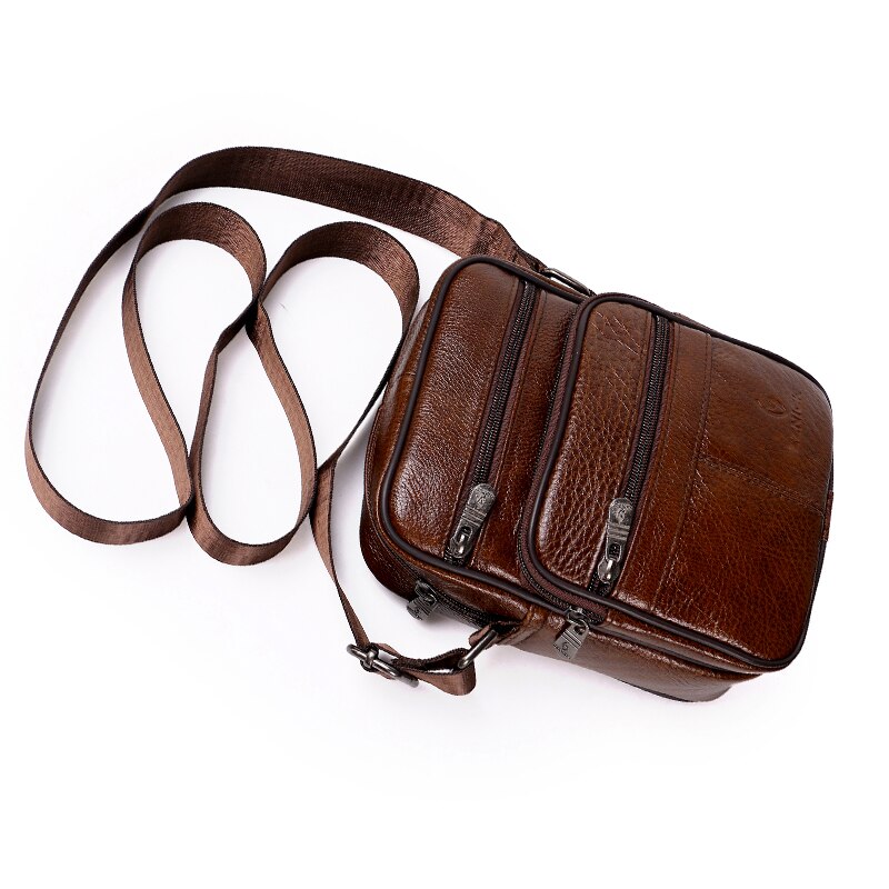 Genuine Leather Crossbody Bag For Men