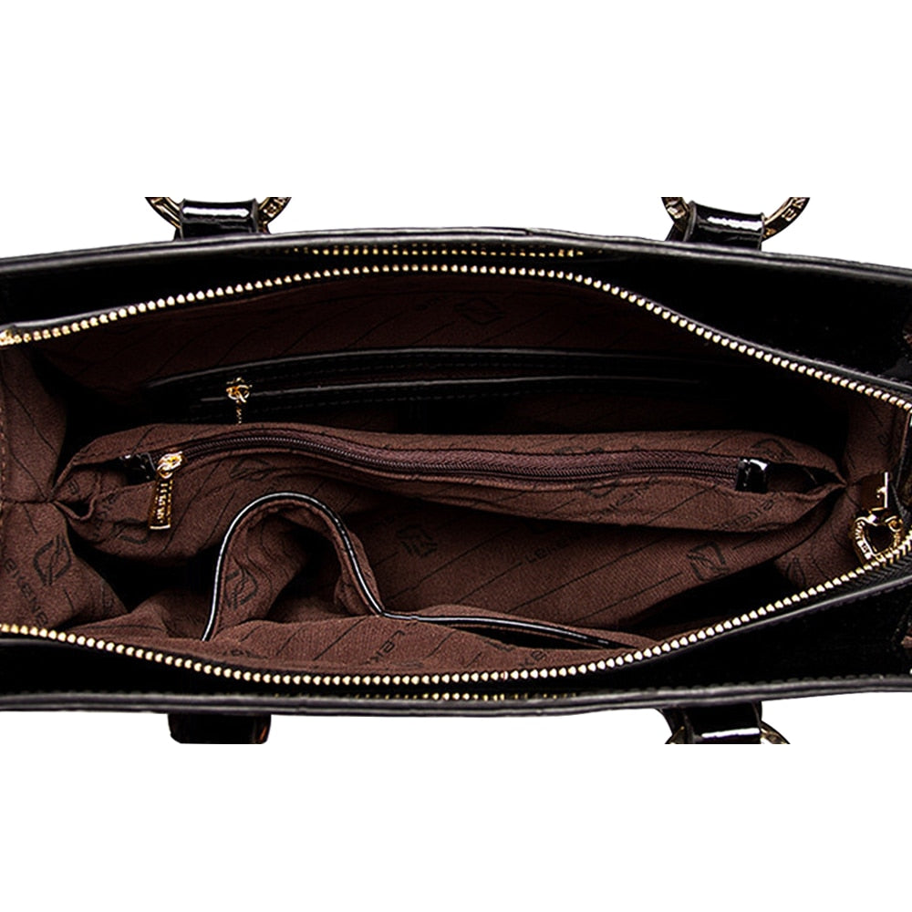 Genuine Leather Luxury Tote Bag - The Trendy Accessories Store