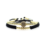Bileklik Gold Couple Bracelet Set Beads For Men and Women - The Trendy Accessories Store