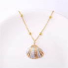 Classic Gold Plated Shell Necklaces and Pendants - The Trendy Accessories Store
