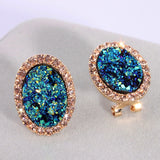 Luxury Inspired Crystal Round Stud Earrings - The Trendy Accessories Store