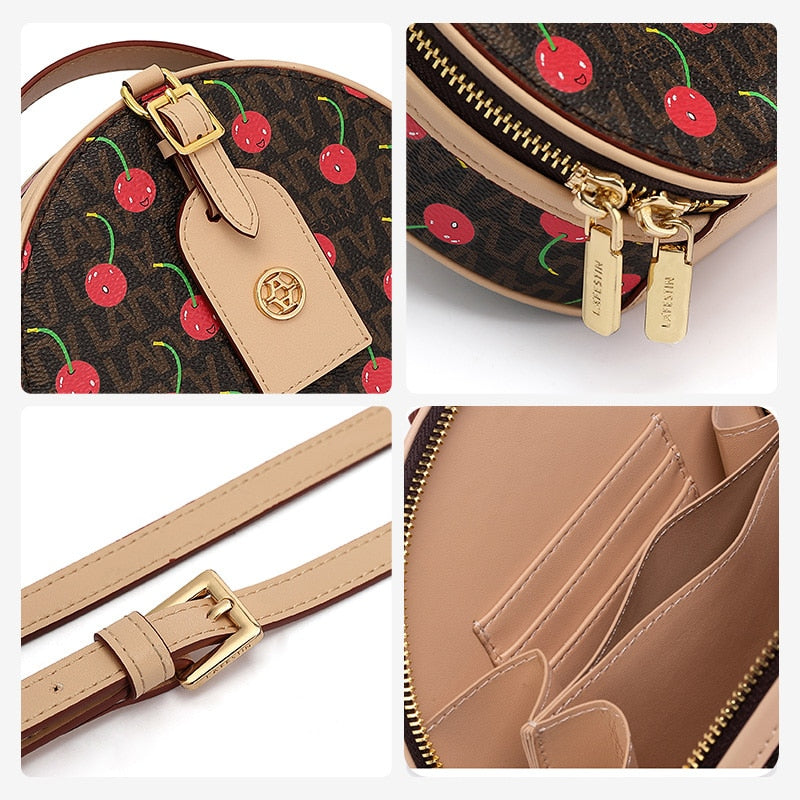Luxury Cherry Theme Round Bag - The Trendy Accessories Store