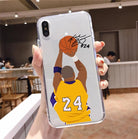 Legendary basketball Superstar 24 Transparent Soft Silicone iPhone Case - The Trendy Accessories Store
