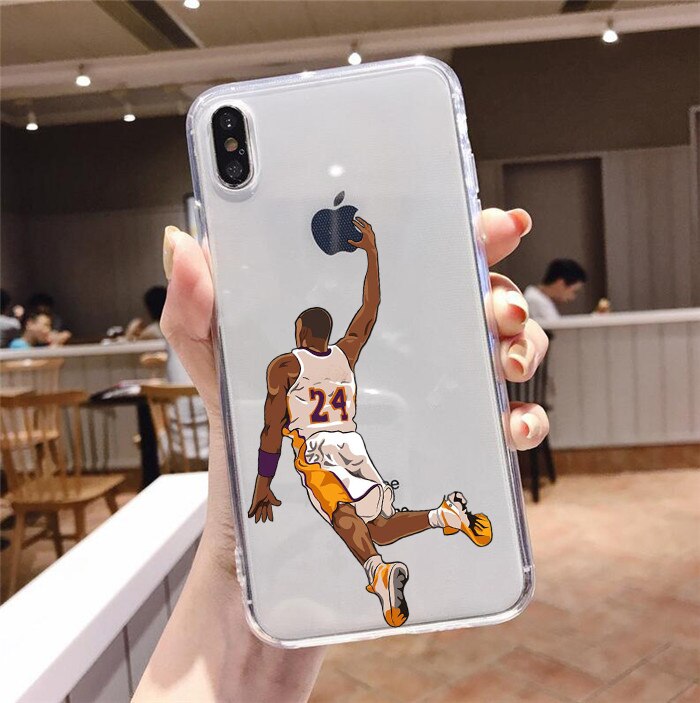 Legendary basketball Superstar 24 Transparent Soft Silicone iPhone Case - The Trendy Accessories Store