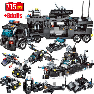 715pcs Kids Craft Car Building Blocks Leggo Toys