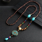 Handmade Vintage Beads Pendant & Necklace - The Trendy Accessories Store