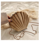 Shell Design Velvet Bag - The Trendy Accessories Store
