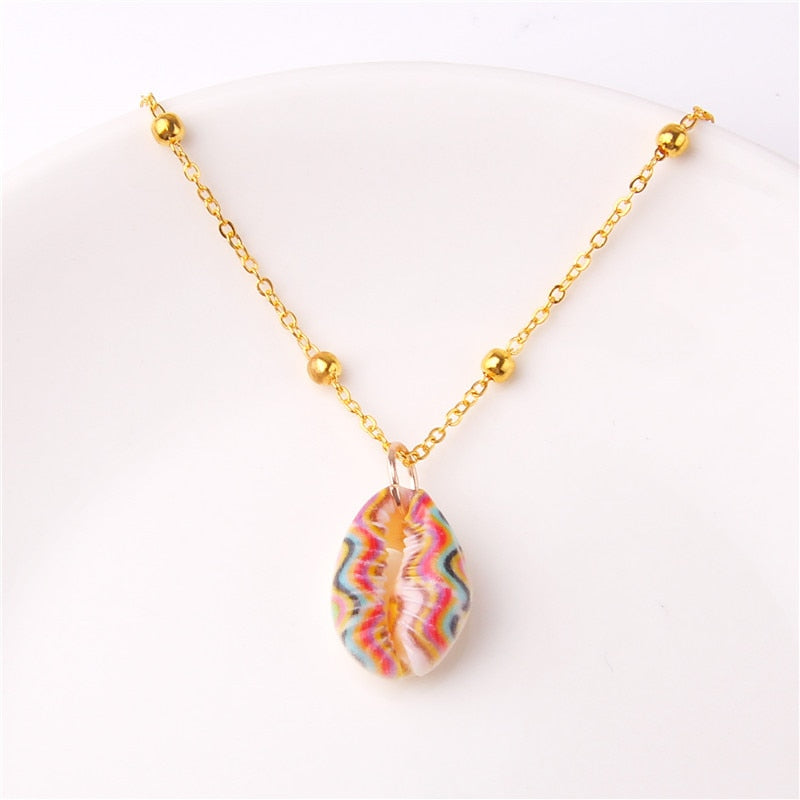Classic Gold Plated Shell Necklaces and Pendants - The Trendy Accessories Store