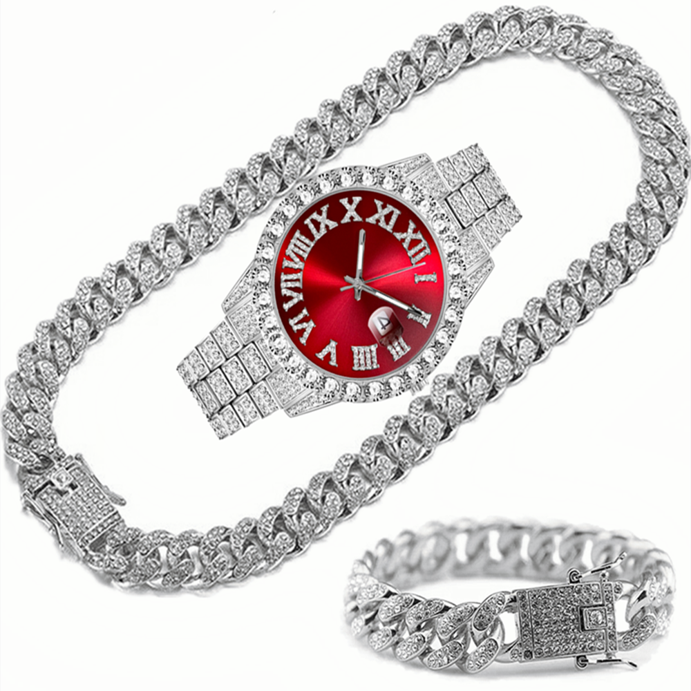 Hip hop iced out watches hot sale