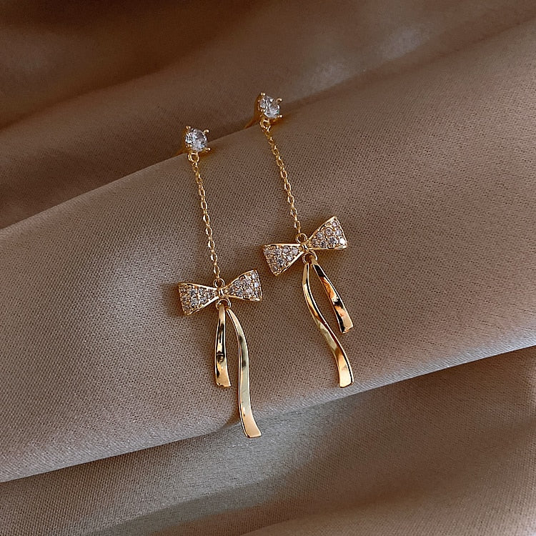 Plush bow Inspired Trendy earrings