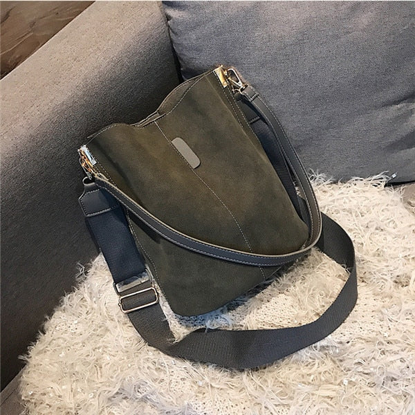 luxury bucket Large Capacity PU Leather bag - The Trendy Accessories Store
