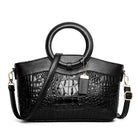 Vintage Theme Leather Luxury Tote Bag - The Trendy Accessories Store
