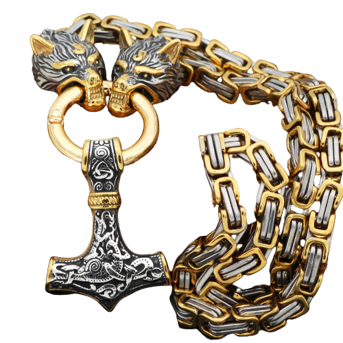 Stainless Steel Vintage Wolf Head  Pendant For Men