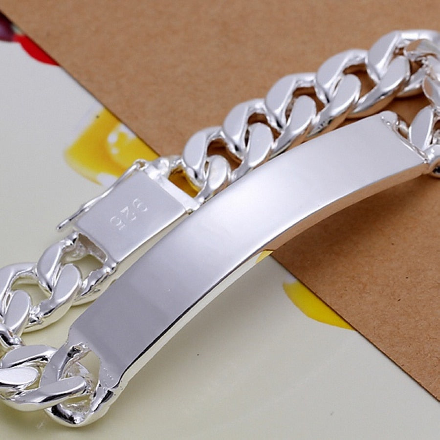 Charm 925 Sterling silver Geometric Bracelet