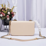 Premium Gold Plated Chain Leather Handbag - The Trendy Accessories Store