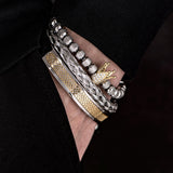 Luxury Set of Coronet Handmade Bracelets
