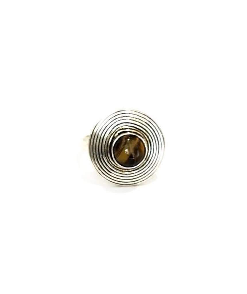 Circle Stone Ring - The Trendy Accessories Store