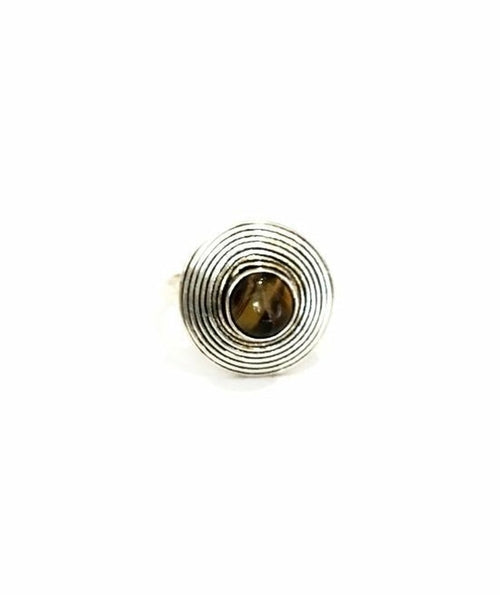 Circle Stone Ring - The Trendy Accessories Store