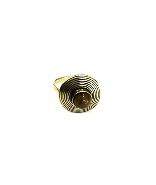 Circle Stone Ring - The Trendy Accessories Store