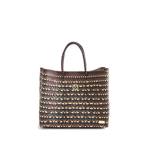 SMALL GREEN BROWN TOTE SOLANA BAG