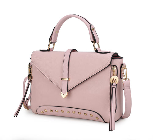 Angolina Leather Satchel Bag