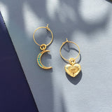 Crystal Moon Earrings - The Trendy Accessories Store