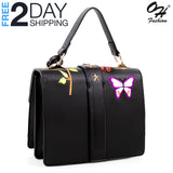 Black Edgy Fashion Handbag - The Trendy Accessories Store